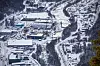 Green Mountains datasenter på Rjukan (nede til venstre) ligger 800 meter fra der Hima Seafood bygger sitt ørret-oppdrettsanlegg. Planen er å bruke restvarme fra datasenteret til å varme opp Himas bygg.