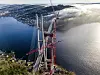 Byggherre Nye Veier og entreprenør Eiffage bygger nærmest en tvillingversjon av den gamle. Bildet er fra mars 2025.Foto: Arash A. Nejad