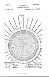 Skissen, fra United States Patent and Trademark Office viser Boltons løsning med elmotoren plassert i navet på bakhjulet. Patentet ble innvilget nyttårsaften i 1895. Illustrasjon: United States Patent and Trademark Office