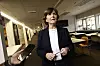 Bærums-ordfører Lisbeth Hammer Krog understreker sårbarheten på dagens E18 vest for Oslo. Foto: Arash A. Nejad