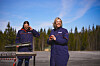 – Det er utrolig å tenke på at det pågår en krig ganske nært oss, sa Frp-lederen etter å ha skutt med en panservernrakett