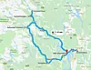 Ruta vår på denne testturen. Faksimile: Google Maps