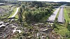 E6 ved Stenungsund er stengt i begge retninger etter at vedvarende regn har ført til et stort ras. Veien vil være stengt i lang tid.