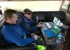 Kjell Storvik (t.v.) og Rune Svendsen var med på testingen av ROVen. Foto: Privat
