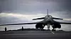 B-1B Lancer før avgang på det første treningsoppdraget i Norge fredag 26. februar.