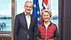 Statsminister Jonas Gahr Støre og EU-kommisjonens president Ursula von der Leyen kan trolig signere en grønn allianse mandag. Her fra turen til Troll-feltet i mars.