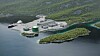 Fortescues illustrasjon av det planlagte hydrogen/ammoniakk-anlegget i Bremanger.