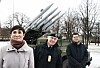 Forsvarsminister Ine Eriksen Søreide, sjef for hæren Odin Johannesen og konsernsjef i Kongsberg-gruppen Geir Håøy