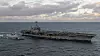 USS Harry S. Truman og KNM Thor Heyerdahl under Trident Juncture 2018