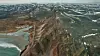 Innerste del av Sandfjorden og Sandfjordfjellet sør for Berlevåg. Fylkesvei 890 er også kalt Ishavsveien.