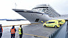 Viking Sky skal være ferdig reparert og klar for å seile fra Kristiansund til København. Bildet er fra da cruiseskipet ankom Molde etter problemene som oppstod over Hustadvika i Møre og Romsdal.