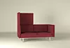 SOFA MED VEGG: Sofaen fra LK Hjelle og Norway Says kan slås opp og felles ned etter behov. Brukes den i full størrelse, er høyden 140 cm. Målene for øvrig er 170 cm (lengde største modul) og 85 cm (dybde).