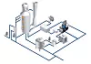 Prinsippskisse for Open Loop Scrubber.