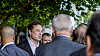 Elon Musk i pressemylderet på ONS i Stavanger.