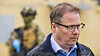 Forsvarsminister Bjørn Arild Gram på opptrening av ukrainske soldater i Trøndelag tidligere i mai.