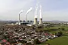 Kullkraftverket Guohua i Dingzhou i Hebei-provinsen nord i Kina, fotografert i november 2023.