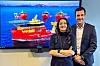 Administrerende direktør Gitte Gard Talmo i Eidsvik og Mats Nygaard Johnsen i Agalas mener det er perfekt tid å utvide offshoreflåten med «grønne» skip. Foto: Eidesvik