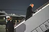 President Donald Trump gikk om bord i Air Force One på Joint Base Andrews i Maryland, like utenfor Washington D.C., tirsdag kveld.