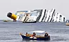Costa Concordia forliste utenfor øya Giglio i Italia.