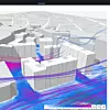 Vindkorridorer og turbulens byr på utfordringer i en rekke utbyggingsprosjekter. Spacemaker gir analyser for alle vanlige vindretninger og hastigheter. Illustrasjon: Spacemaker