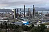 Torsdag brenner det i en trafo på industrianlegget Mongstad. Her fra Equinors oljeraffineri i 2022.