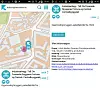 KNappen finner informasjon om interessante punkter der du er og supplerer med informasjon med for eksempel Riksantikvaren.