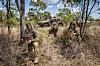 Australske soldater med Black Hornet på en øvelse på Townsville Field Training Area i North Queensland i 2018. Foto: CPL Nunu Campos