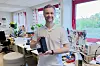 Ifølge William Gulliksen legger Ohdoki vekt på personvern. Selskapet forsøker å minimere datainnsamlingen, og han forteller at appen deres ikke trenger brukerprofil. Foto: Tuva Sæbø Egeland