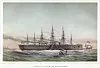 Det var umåtelige dimensjoner over det tredje og største av skipene til Isambard Brunel. Fra en bok av den franske maritime maleren Louis Le Breton. Illustrasjon: Wikipedia Commons