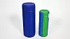 Megaboom ved siden av mindre Boom. Megaboom er cirka 60 prosent tyngre enn lillebror.