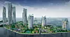 Mellom Finland og Estland er det planlagt å bygge en kunstig øy med plass til 50.000 beboere. Illustrasjon: FinEst Bay Area Development