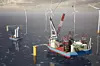 Nye forsyningsfartøy som settes i drift etter 1. januar 2029, skal være utstyrt med nullutslippsteknologi. Dette innebærer at utslippene reduseres med 60 til 80 prosent sammenlignet med fossilt drivstoff. Illustrasjonen viser GustoMSC, som utvikler og designer installasjonsfartøy for havvind (WTIV).