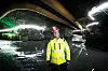 Statnetts prosjektleder Hans Herlofsen i kabeltunnelen mellom Sogn og Ulven.