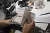 3D-print: Modellen viser hvordan den nye mekanismen for avstandjustering til øynene er konstruert. Den er viktig for individuell justering i forhold til linsene og mobilskjermen. Foto: Odd Richard Valmot Bilde: Odd Richard Valmot