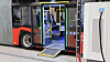 En av de nye elbussene ble stående bom stille på avgangsstasjonen på Huk i Oslo.