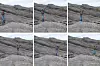 Et lite skritt om gangen for Olivier Galland, men et stort skritt for virtuelt geologisk feltarbeid. Foto: Eivind Torgersen, Titan