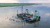 Feilen er på grunt vann, og det krever spesielle kabelflåter for å reparere den. Bildet er fra leggingen av Nordlink-kabelen mellom Norge og Tyskland.