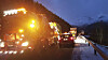 Hamarøy 8. januar 2020. En av de fire trailerne som var involvert i ulykken der to personer omkom, fraktes ut fra området.