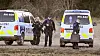 Finske politifolk sperret 11.04.2026 av et område i Iiiti i Finland etter funn av en drone. Foto: Lehtikuva/Jussi Nukari via Reuters/NTB
