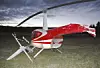 Etter den vellykkede nødlandingen kappet hovedrotoren av halebommen på R44-helikopteret i Hedmark for snart ti år siden. Foto: SHT