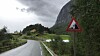 Fylkesvei 609 ved Heilevang, mellom Askvoll og Førde.