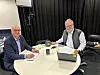 Ole Johan Østvedt (t.v) i Neo Maritime forteller at de ser på skip som kan frakte 100.000 tonn.