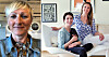 Fra venstre: Hjørdis Vik, Innovasjon Norge,og Kreakid-gründere Mira Kahn og Alexandra Bodd.