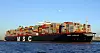 396 meter lang og 57 meter bred. MSC Oscar var en gang verdens største med litt under 20.000 TEU. Nå er de største på 24.000 TEU. Foto: MSC