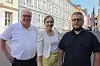 Bård Folke Fredriksen, administrerende direktør i Norske Boligbyggelags Landsforbund, Ellen Viseth og Arnkell Jonas Petersen, førsteamanuensis ved NMBU.