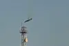 Utsnitt fra en video som skal vise et F-15E-kampfly som styrter i Kuwait 2. mars 2026.