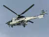 Dette sivile Super Puma-helikopteret vikarierer i disse dager for Sea King på Rygge.
