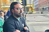 Mohsin Munir er sjef for 7-Eleven-butikken rett ved ulykkesstedet. Foto: Mathias Klingenberg