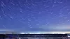 En lang eksponering under Quadrantid meteorregnet i Qingdao Shandong-provinsen i Kina i 2014 gir dette resultatet.