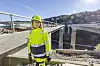 Prosjektsjef Anita Enebakk i Nye Veier under byggingen av E39 nord for Lyngdal i 2024. Foto: Arash A. Nejad